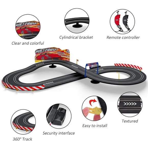 Electric Rail Car Race Track Set NIB - Picture 4 of 8